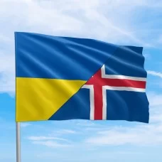 Флаги стран мира Исландия - Украина